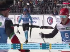 Российские лыжники Афанасьев и Быков устроили драку после финиша в стиле Большунова