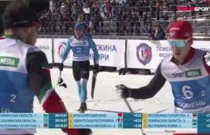 Российские лыжники Афанасьев и Быков устроили драку после финиша в стиле Большунова